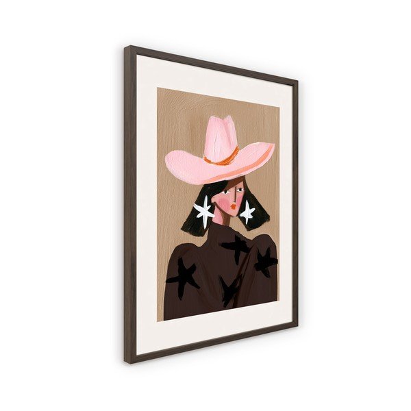 Печатна картина с включена рамка 50x70 cm Cowgirl – Styler-image-4