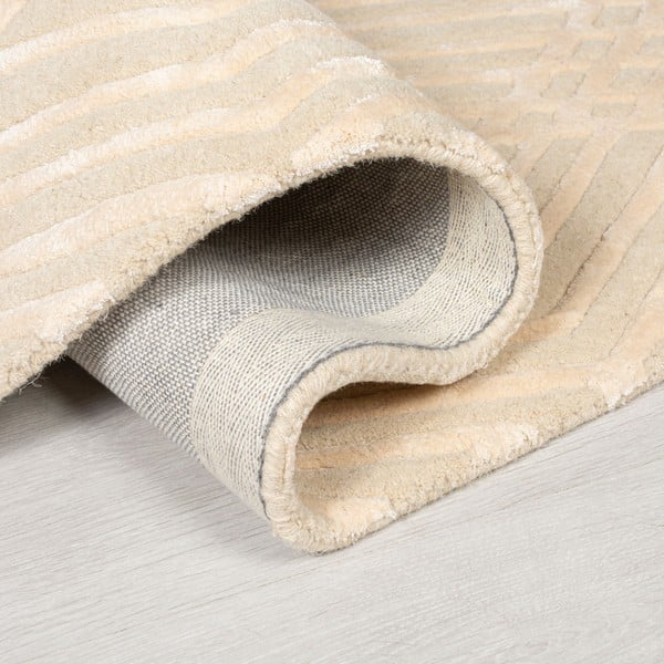 Бежов вълнен килим , 160 x 230 cm Diamonds - Flair Rugs-image-1