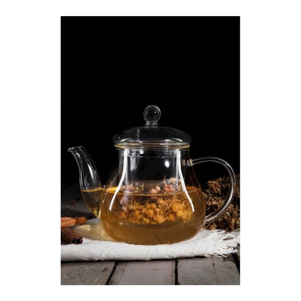 Стъклен чайник с цедка Tasev, 500 ml Patara - Bambum-image-1