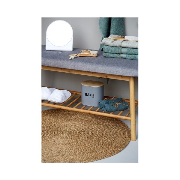 Сива/кафява бамбукова стойка за обувки за сядане Bahari – Wenko-image-4