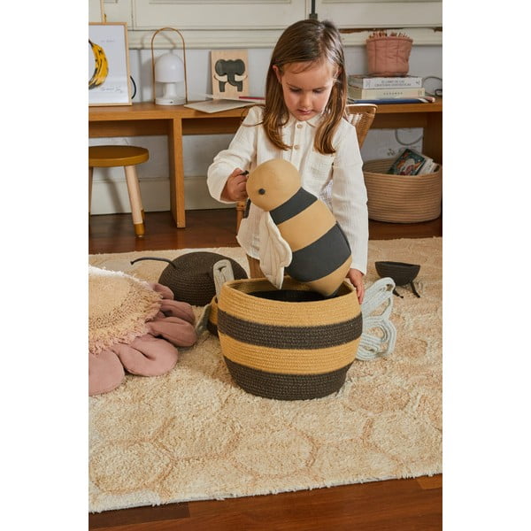 Текстилна детска кошница за играчки ø 30x32 cm Mama Bee – Lorena Canals-image-4