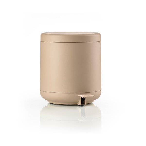 Бежово кошче за боклук с педал 4 l Ume – Zone-image-3