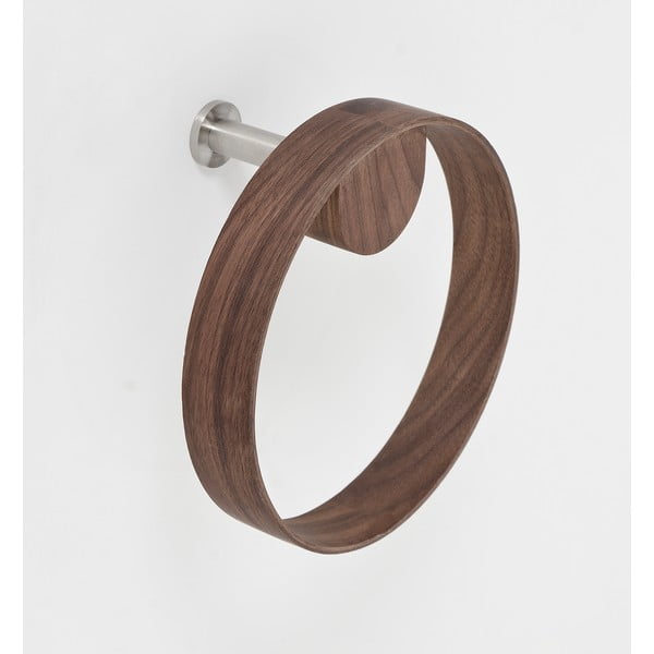 Стенна поставка за кърпи от орехово дърво Yoku - Wireworks-image-4