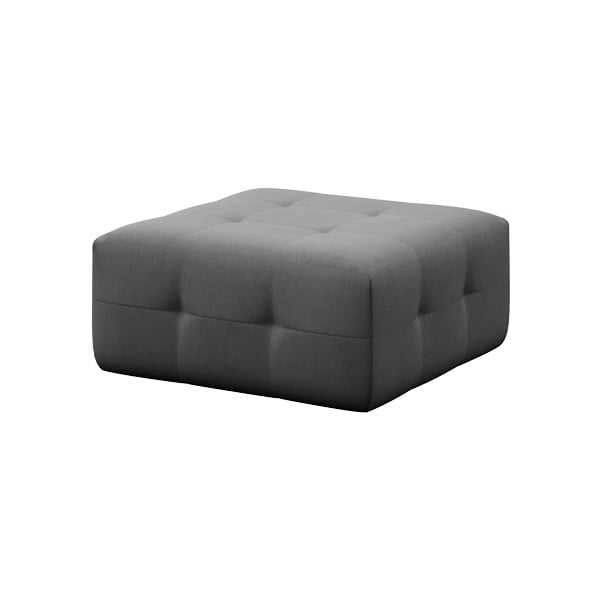 Сива кадифена табуретка Tuil – Rodier-image-2