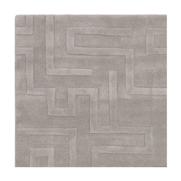 Светлосив вълнен килим 160x230 cm Maze - Asiatic Carpets-image-2