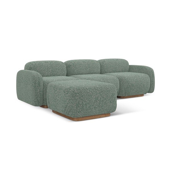 Светлозелен модулен ъглов диван (променлив) Ailani – Makamii-image-3