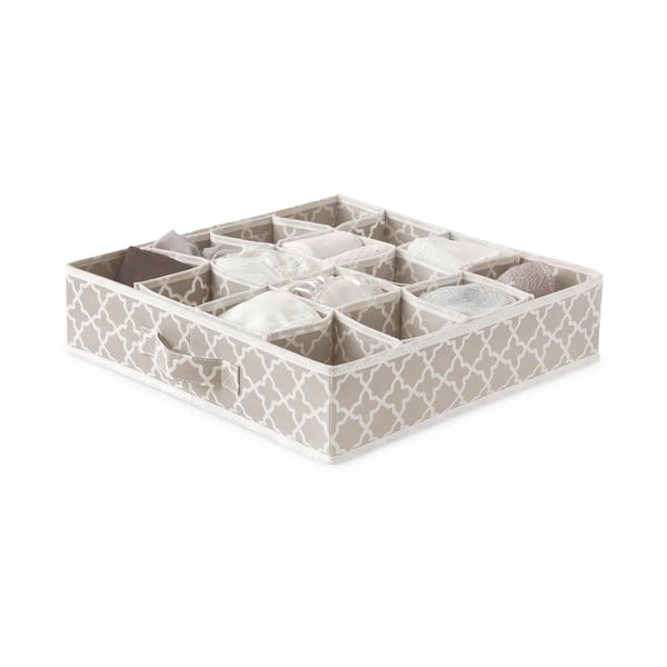 Бежов органайзер за чекмеджета с 16 отделения , 40 x 40 cm Madison - Compactor-image-2