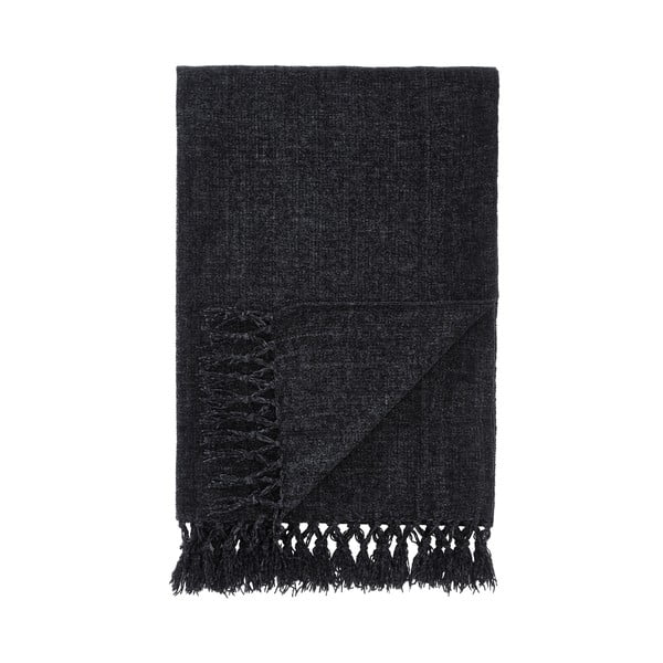 Черно одеяло от шенил 130x170 cm Wilson – Catherine Lansfield