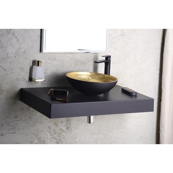 Матово-черна стояща батерия за мивка Spy – Sapho-image-4