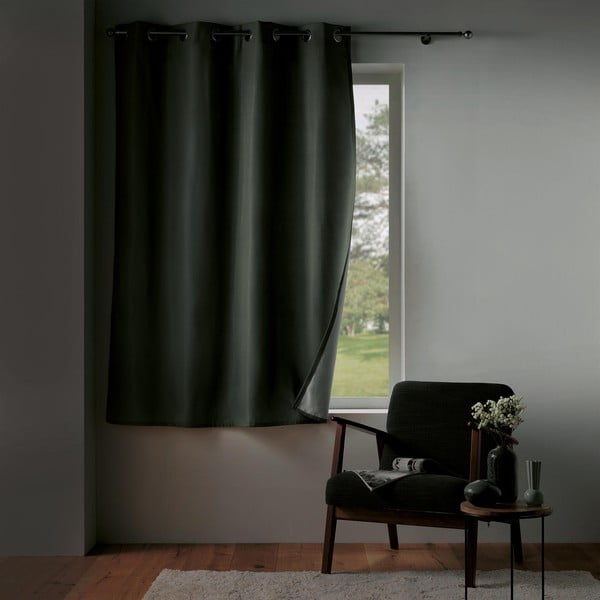 Сиво термо перде от микрофибър 135x180 cm Micropolar – douceur d'intérieur-image-4