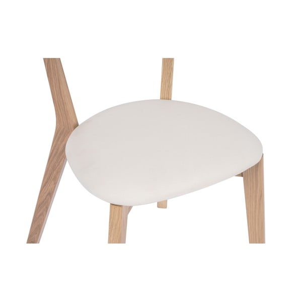 Дъбов трапезен стол с бяла седалка Arch - Bonami Essentials-image-3