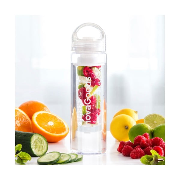 Пътна бутилка с контейнер за плодове Вода, 500 ml - InnovaGoods