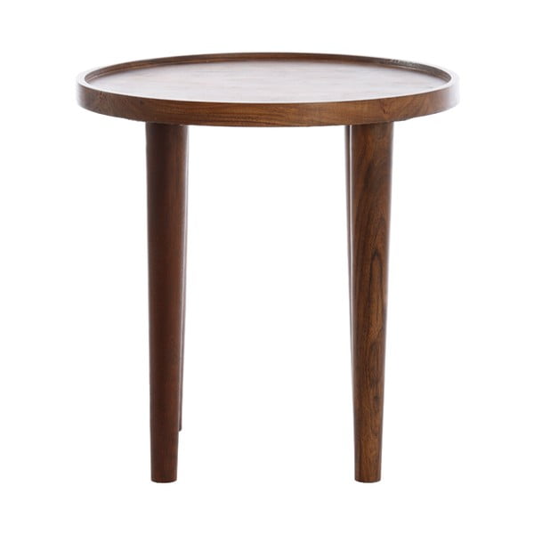 Кръгла странична масичка от масивна акация ø 49 cm Qiano – Light & Living-image-1