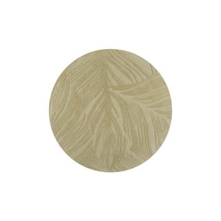 Зелен вълнен кръгъл килим ø 160 cm Lino Leaf - Flair Rugs