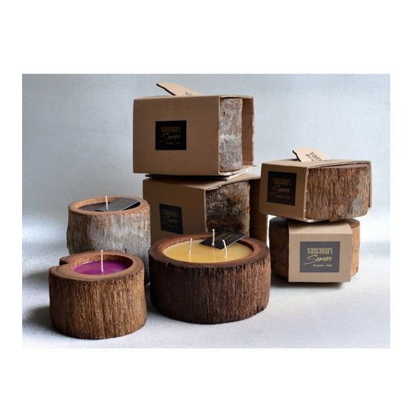 Palmová svíčka Legno Dark s vůní white musk, 90 hodin hoření-image-3