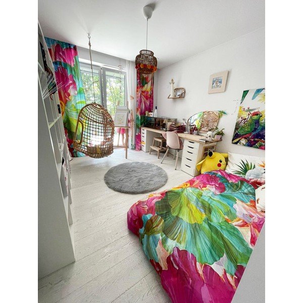 Единично  спално бельо от памучен сатен 140x200 cm Vibrant Colours – Butter Kings-image-1