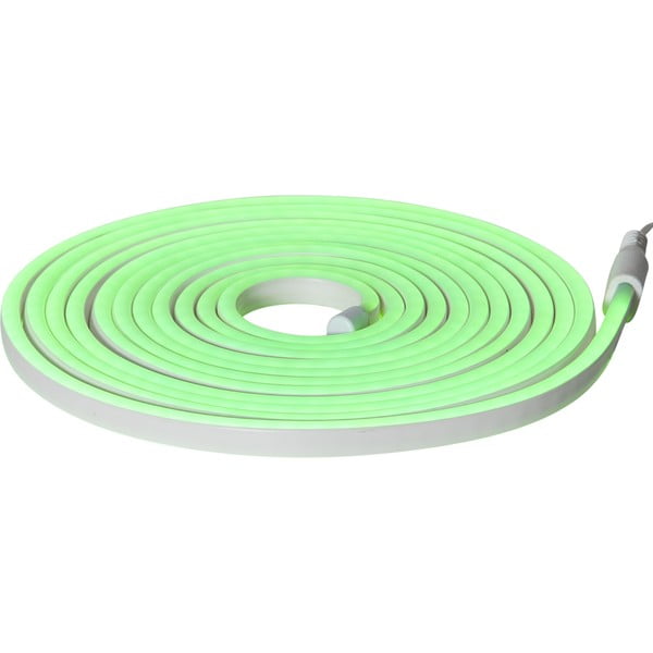 Zelený venkovní světelný řetěz Star Trading Rope Light Flatneon, délka 5 m