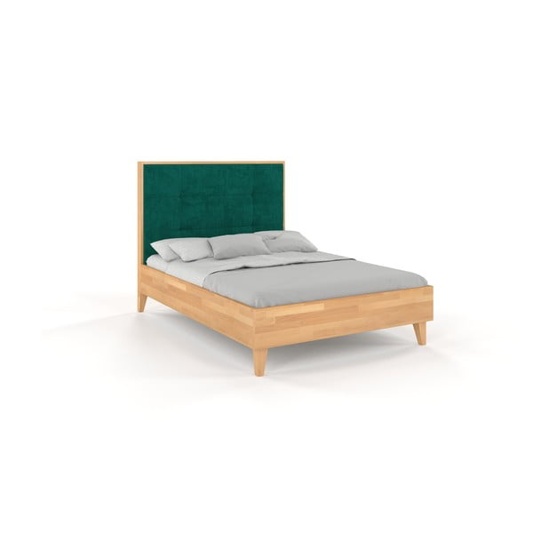 Dvoulůžková postel z bukového dřeva Skandica Frida, 160 x 200 cm