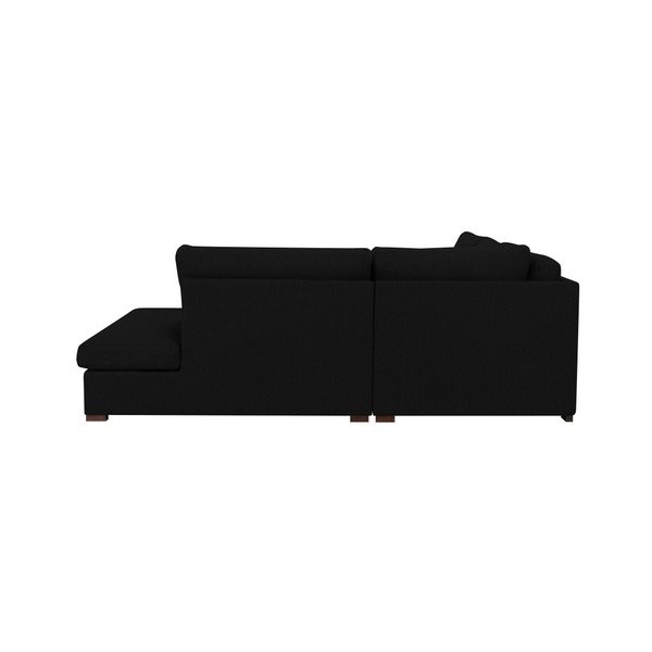 Černá rohová pohovka Windsor & Co Sofas Daphne, pravý roh-image-4
