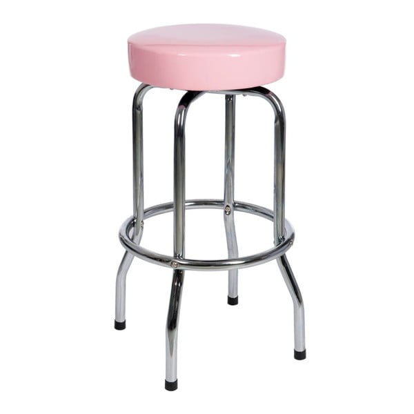 Stolička Bar Metal Pink, 47x47x75 cm