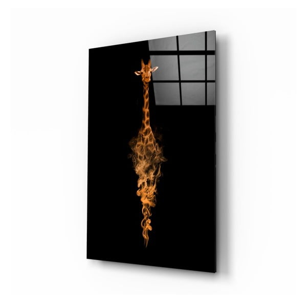 Живопис върху стъкло Жираф, 46 x 72 cm Girrafe - Insigne