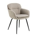 Бежов тапициран трапезен стол с подлакътници Dora – Actona