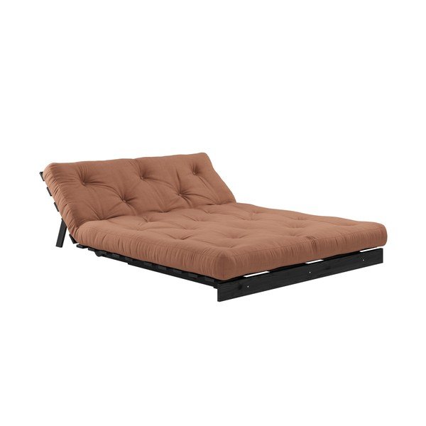 Оранжево-кафяв разтегателен диван 140 cm Roots - Karup Design-image-4