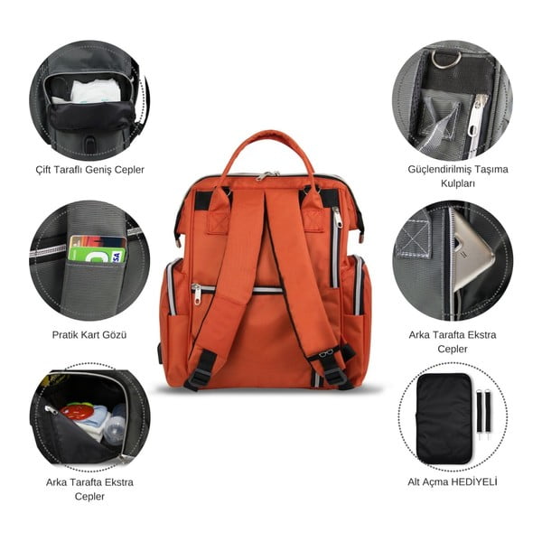 My Valice HAPPY MOM Раница за грижи за бебето с USB порт - Myvalice-image-4