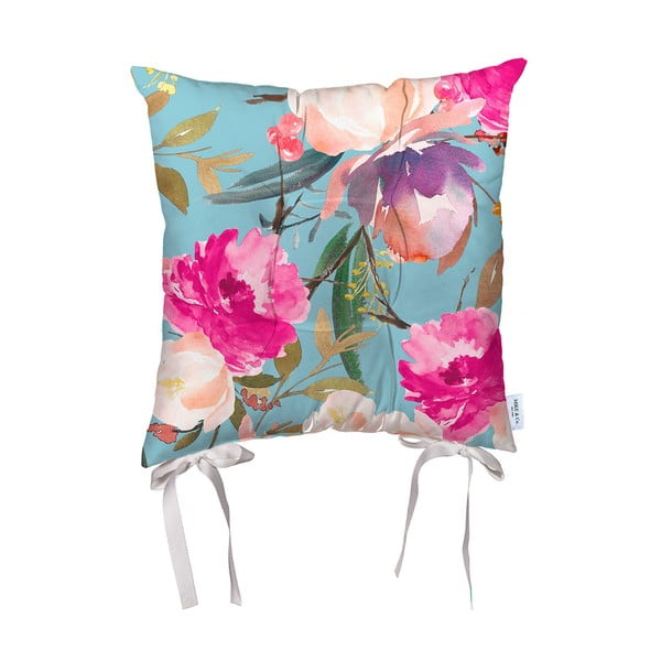 Възглавница за сядане от розово и синьо микрофибърно влакно , 43 x 43 cm Butterflies - Mike & Co. NEW YORK