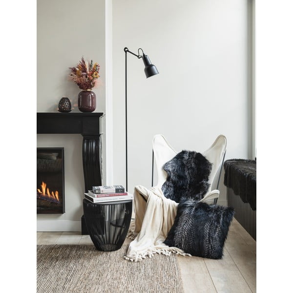 Черна изкуствена кожа Лисица, 50 x 80 cm - Tiseco Home Studio-image-1