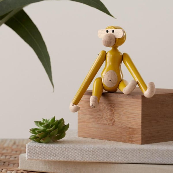 Статуя от масивно дърво (височина 9,5 cm) Monkey Mini – Kay Bojesen Denmark-image-1