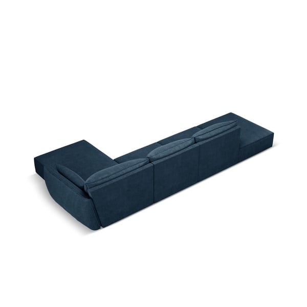 Тъмносин ъглов диван (десен ъгъл) Vanda - Mazzini Sofas-image-3