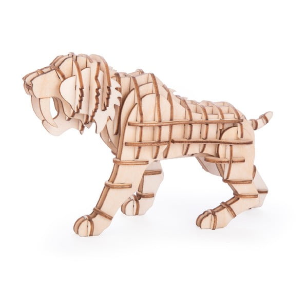 3D тигър от балсово дърво Пъзел - Kikkerland