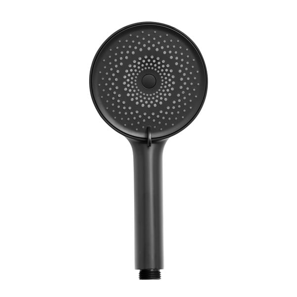 Матово черно пластмасова душ глава ø 12 cm Softwater – Wenko
