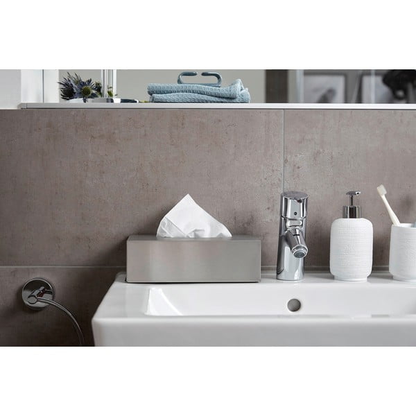 Кутия от неръждаема стомана за козметични кърпички - Wenko-image-1