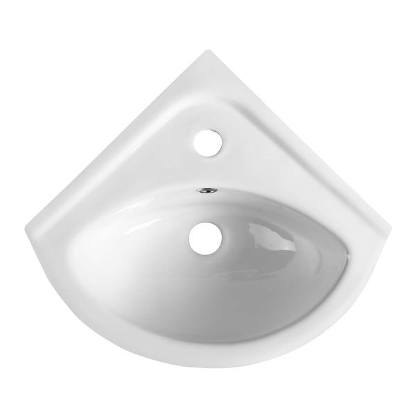 Бял керамичен малък умивалник 34x34 cm Luigi – Sapho-image-2