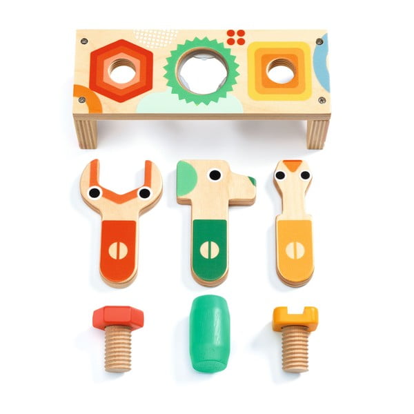 Дървен комплект за игра за малки деца - Djeco-image-1