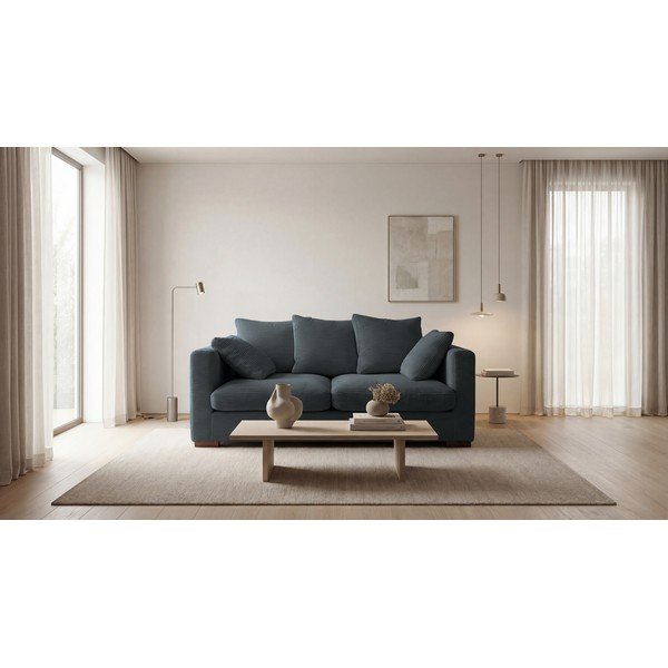 Сив велурен диван 175 cm Comfy - Scandic-image-1