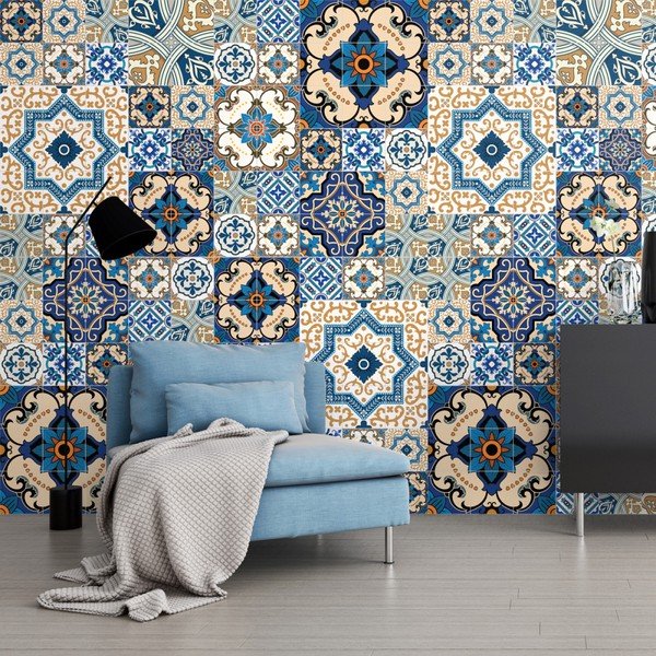 Комплект от 60 декоративни стикера за стена , 15 x 15 cm Toundra - Ambiance-image-3