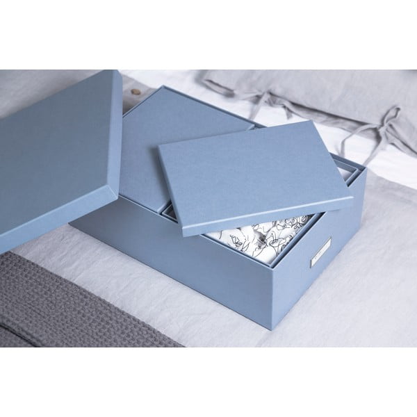 Картонени кутии за съхранение в комплект от 3 броя с капак Inge - Bigso Box of Sweden-image-3