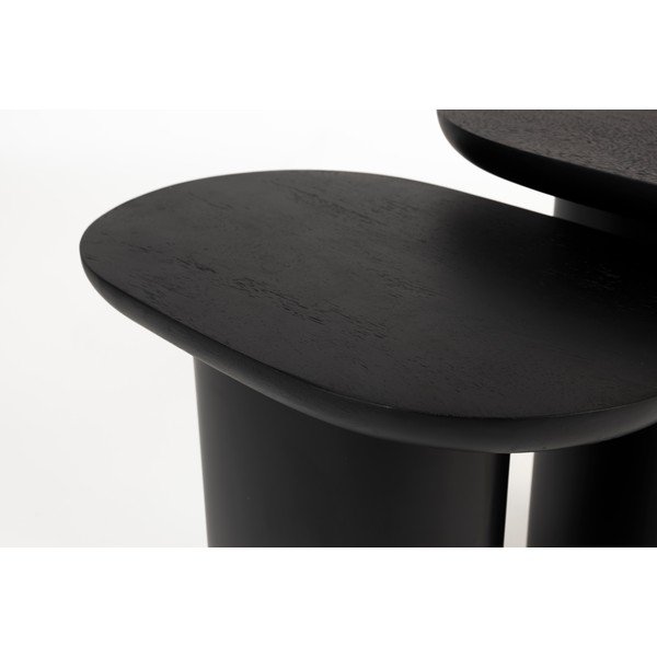 Странични масички в комплект 2 бр. с дъска от мангово дърво 37x56 cm Bela – White Label-image-3