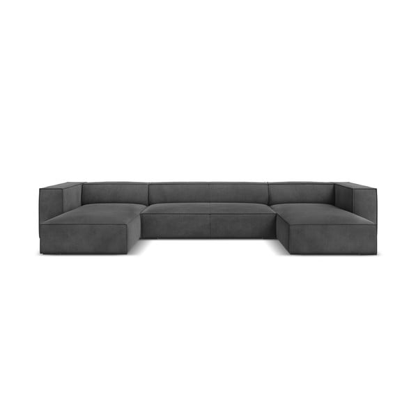 Сив ъглов диван (U-образен) Madame - Windsor & Co Sofas