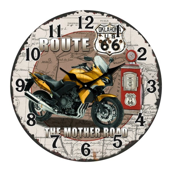 Стъклен часовник "Пътят на майката", 38 cm - Postershop