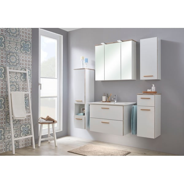 Бял керамичен умивалник без смесител 80x47 cm Set 931 - Pelipal-image-2