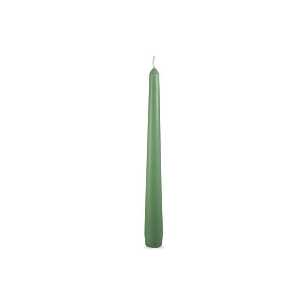 Комплект от 4 зелени свещи, време на горене 7 ч. Tapers - Unipar