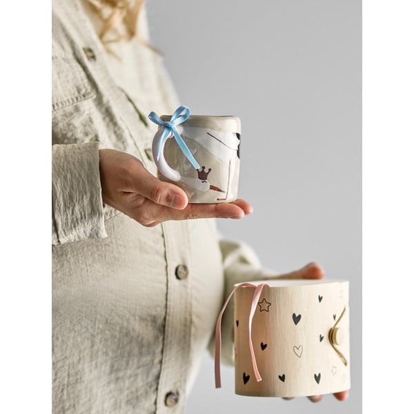 Бежова керамична детска чаша 225 ml Bambino – Bloomingville Mini-image-1