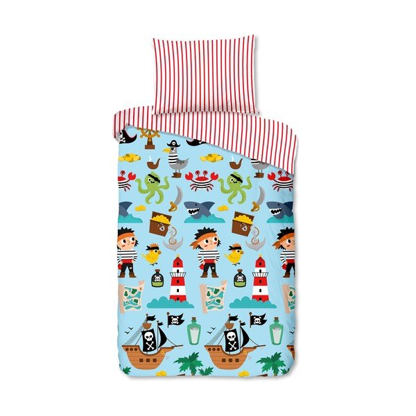Единично  памучно детско спално бельо 140x200 cm Caribbean – Good Morning