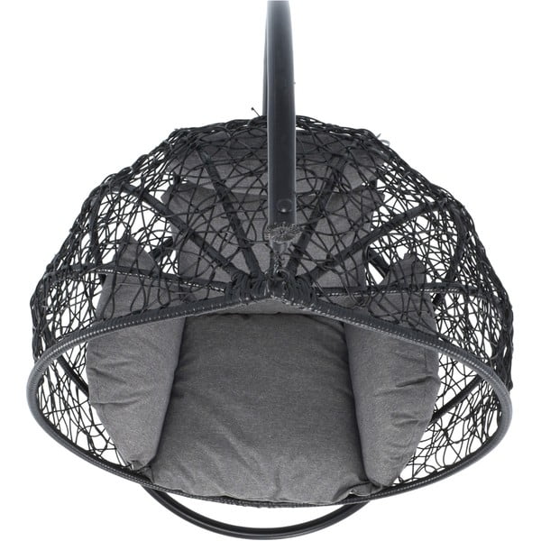 Тъмносив висящ фотьойл от изкуствен ратан Noela - Bonami Selection-image-4