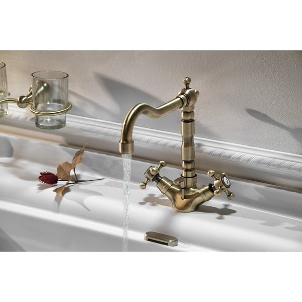 Стояща батерия за мивка в бронзов цвят Antea – Sapho-image-1