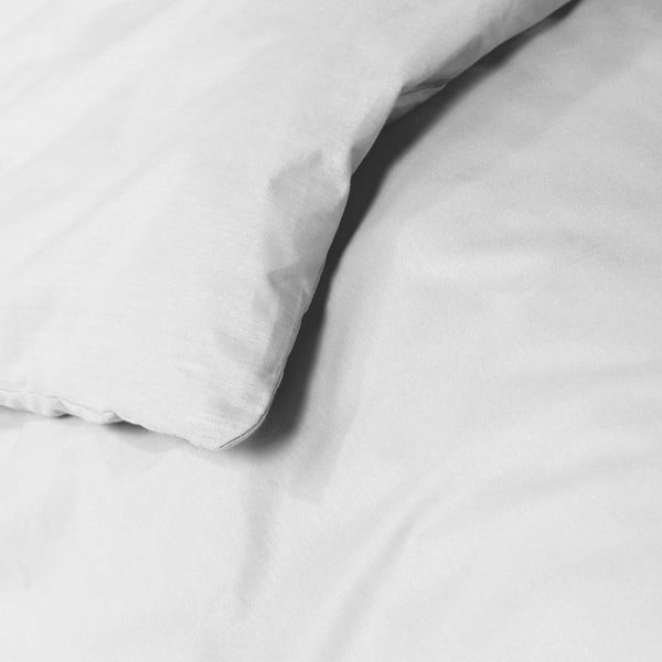 Бяло единично  памучно включено спално бельо 140x200 cm Lina – douceur d'intérieur-image-1